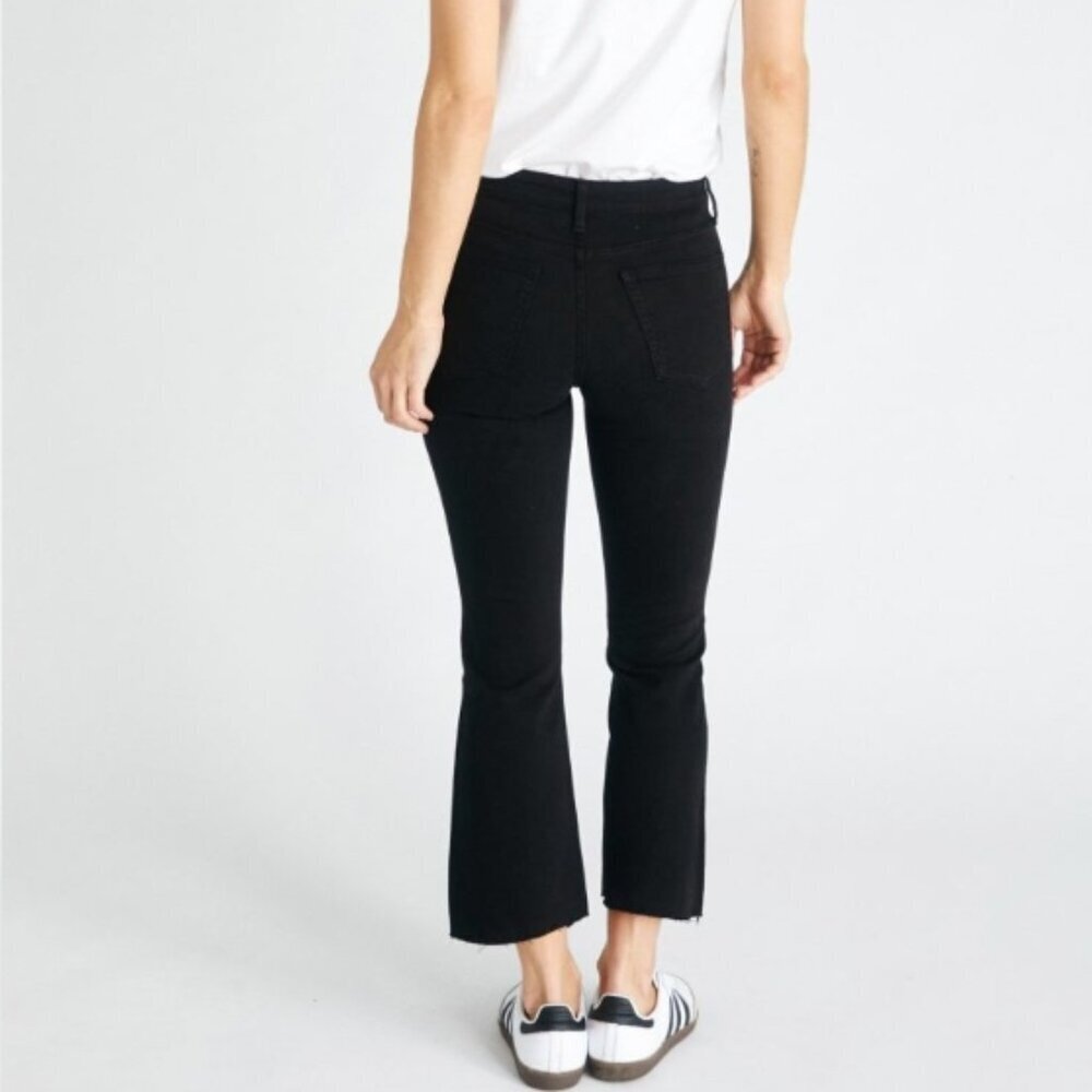 ETICA - Micki High Waist Kick Flare Step Hem Jeans black dawn NWOT